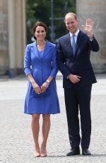 KATE MIDDLETON at Brandenburg Gate in Berlin 07/19/2017