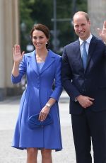 KATE MIDDLETON at Brandenburg Gate in Berlin 07/19/2017