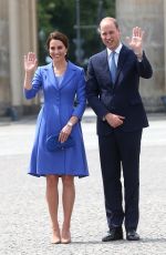 KATE MIDDLETON at Brandenburg Gate in Berlin 07/19/2017