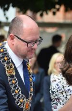 KATE MIDDLETON at Long Market in Gdansk 07/18/2017