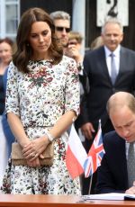 KATE MIDDLETON at Stutthof Concentration Camp in Gdansk 07/18/2017