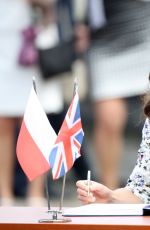 KATE MIDDLETON at Stutthof Concentration Camp in Gdansk 07/18/2017