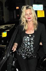 KATE MOSS Arrives at Mr Chows Restaurant in London 07/17/2017