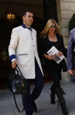 KATE MOSS Leaves Her Hotel in Paris 07/05/2017