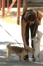 KATHARINE MCPHEE Out with Her Dog in Los Angeles 07/22/2017