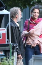 KATIE HOLMES on the Set of The Gift in Montreal 07/06/2017