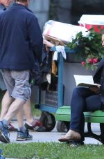 KATIE HOLMES on the Set of The Gift in Montreal 07/06/2017