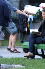 KATIE HOLMES on the Set of The Gift in Montreal 07/06/2017