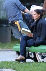 KATIE HOLMES on the Set of The Gift in Montreal 07/06/2017