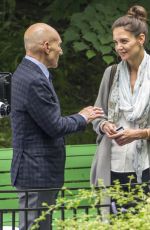 KATIE HOLMES on the Set of The Gift in Montreal 07/13/2017