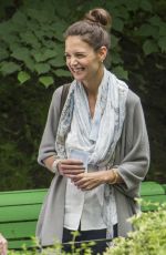 KATIE HOLMES on the Set of The Gift in Montreal 07/13/2017