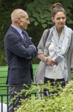 KATIE HOLMES on the Set of The Gift in Montreal 07/13/2017