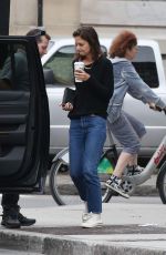 KATIE HOLMES Out and About in Montreal 06/30/2017