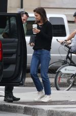 KATIE HOLMES Out and About in Montreal 06/30/2017