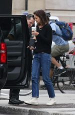 KATIE HOLMES Out and About in Montreal 06/30/2017
