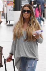 KATIE PRICE at Gatwick Airport in London 07/22/2017