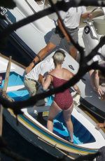 KATY PERRY at Grotta Azzurra in Capri 07/09/2017