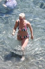 KATY PERRY in Bikini at a Beach in Amalfi 07/10/2017