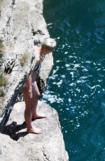 KATY PERRY in Bikini at a Beach in Amalfi 07/10/2017