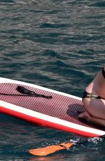 KATY PERRY in Bikini Paddleboarding in Italy 07/13/2017