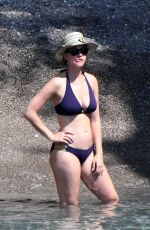 KATY PERRY in Bikini Paddleboarding in Italy 07/13/2017