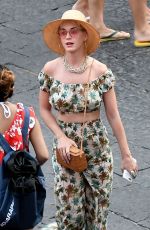KATY PERRY Out and About in Amalfi 07/16/2017