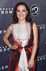 KEISHA CASTLE-HUGHES at Manhunt: Unabomber TV Show Premiere in New York 07/19/2017