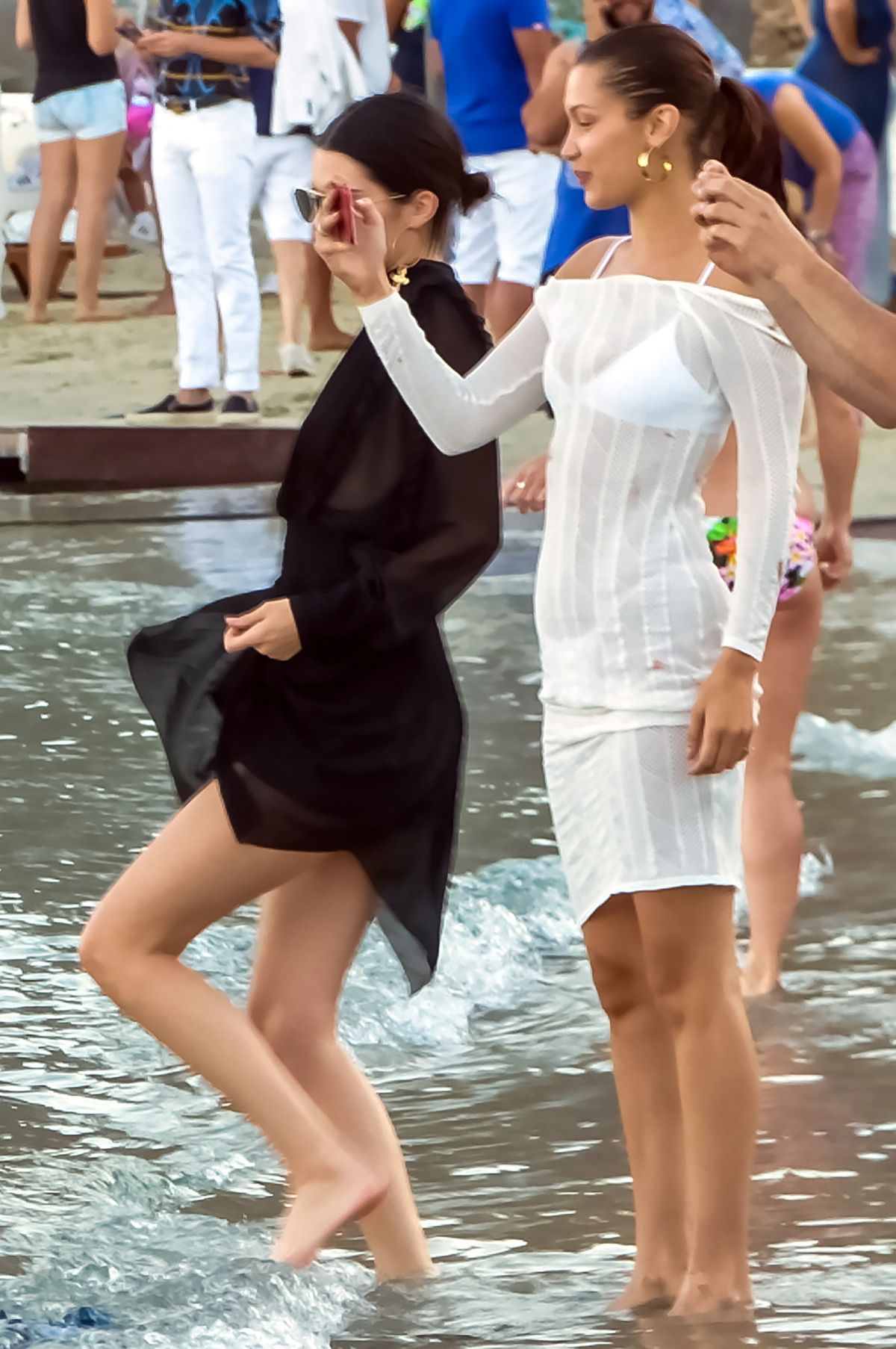 KENDALL JENNER and BELLA HADID at a Party in Mykonos 07/09/2017 KENDALL JENNER and BELLA HADID at a Party in Mykonos 07/09/2017