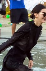 KENDALL JENNER and BELLA HADID at a Party in Mykonos 07/09/2017