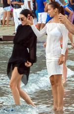 KENDALL JENNER and BELLA HADID at a Party in Mykonos 07/09/2017