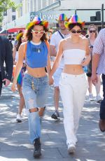 KENDALL JENNER and BELLA HADID at Pride Parade in London 07/08/2017