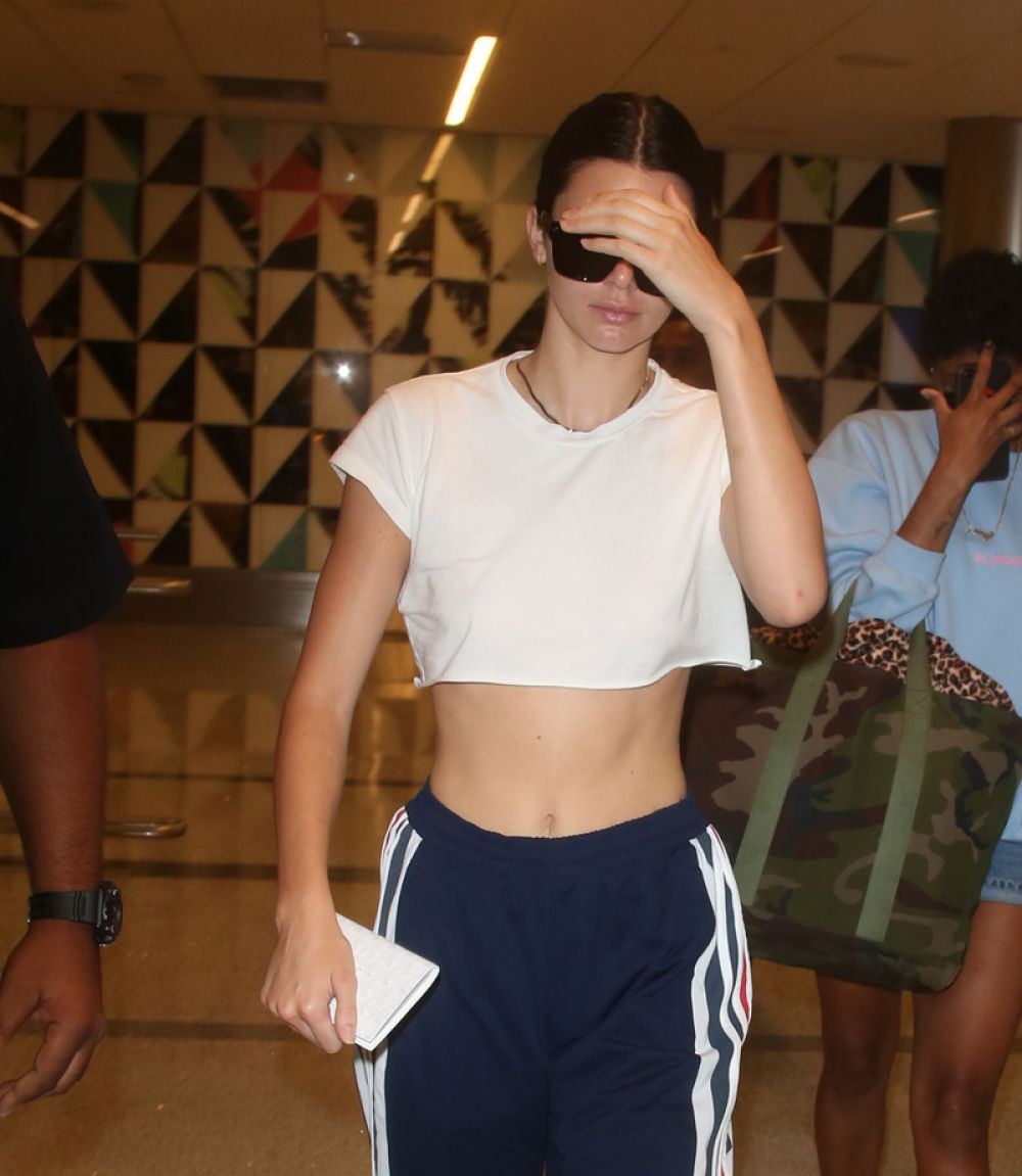 KENDALL JENNER Arrives at Los Angeles International Airport 07/13/2017 ...