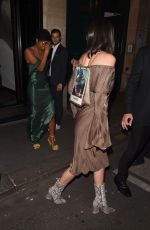 KENDALL JENNER at Kinu Japanese Restaurant in Paris 07/04/2017