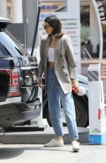 KENDALL JENNER in Jeans at a Gas Station in Beverly Hills 07/15/2017