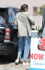 KENDALL JENNER in Jeans at a Gas Station in Beverly Hills 07/15/2017