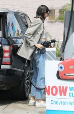 KENDALL JENNER in Jeans at a Gas Station in Beverly Hills 07/15/2017