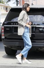 KENDALL JENNER in Jeans at a Gas Station in Beverly Hills 07/15/2017
