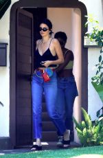 KENDALL JENNER in Tight Jeans Leaves a Friend