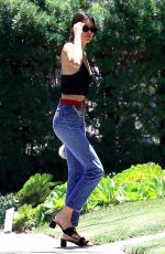 KENDALL JENNER in Tight Jeans Leaves a Friend