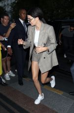 KENDALL JENNER Leaves Fendi Fashion Show in Paris 07/05/2017