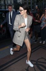 KENDALL JENNER Leaves Fendi Fashion Show in Paris 07/05/2017