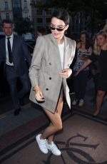 KENDALL JENNER Leaves Fendi Fashion Show in Paris 07/05/2017