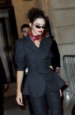 KENDALL JENNER Leaves Miu Miu Cruise Collection Cocktail and Party in Paris 07/02/2017
