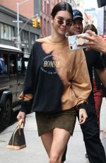 KENDALL JENNER Out and About in New York 07/27/2017