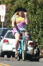 KESHA Out Riding a Bikes in Venice Beach 07/08/2017