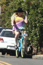 KESHA Out Riding a Bikes in Venice Beach 07/08/2017