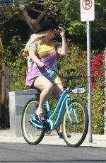 KESHA Out Riding a Bikes in Venice Beach 07/08/2017
