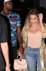 KHLOE KARDASHIAN at Boa Restaurant in Hollywood 07/14/2017