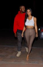 KIM KARDASHIAN and Kanye West Out in Sherman Oaks 07/07/2017