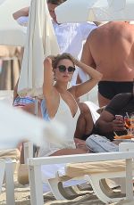 KIMBERLEY GARNER and KELLY BROOK at a Beach in St. Tropez 07/19/2017